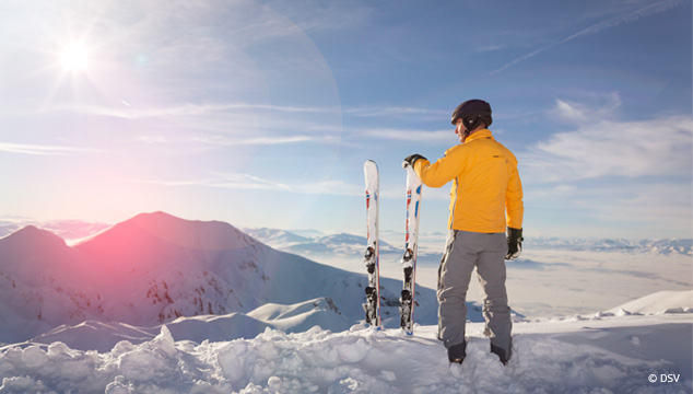 Gut abgesichert auf der Piste