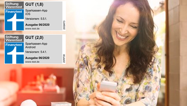 Sparkassen-App erneut mit Top- Bewertung