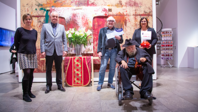 Sparkasse unterstützt die  Ausstellung „Hermann Nitsch- Mythos Passion“